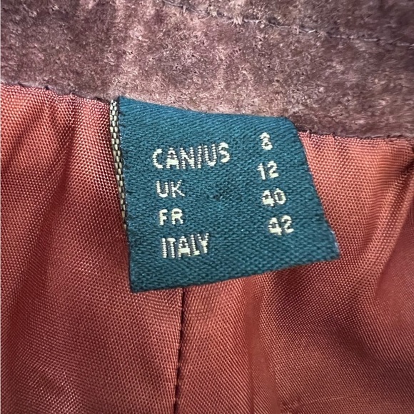 Danier Brown Suede Leather Straight Leg Pants Size 8 - Picture 13 of 16